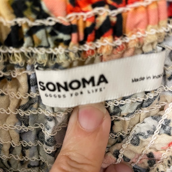 Beautiful 2X Sonoma Floral Print Midi Dress - Picture 2 of 6